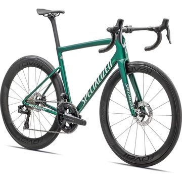 Specialized TARMAC SL8 Pro UDI2 Szín: Gloss Pine Green Metallic / White Méret: 58