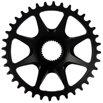 36T Direct mount Narrow-Wide Single Chainring Steel Forged ED BLK CL:49mm (EM01-YAV01-NS36T-C49) for SyncDrive-C Sport