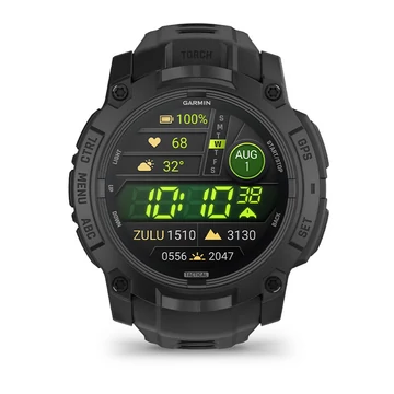 Garmin Instinct 3, 50mm AMOLED, Tactical Edition, Fekete, fekete szíjjal (ED)