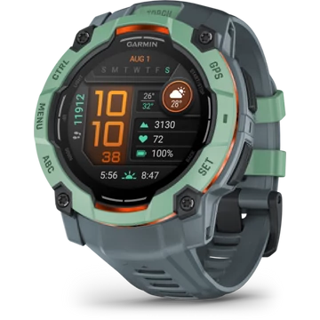 GARMIN Instinct 3 Amoled (ED) 50mm Tropic,Szürke szíjjal Sportóra