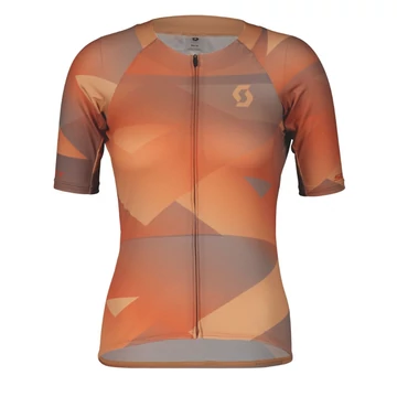 SCOTT RC Premium Climber Short-Sleeve Women's Shirt Rose Beige/Braze Orange Mez Méret: S