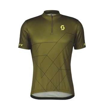 SCOTT RC Team 20 Short-Sleeve Men's Shirt Fir Green/Bitter Yellow Mez Méret: L