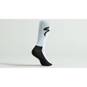 Specialized PrimaLoft® Lightweight Tall Logo Socks Dove Grey Galambszürke Zokni XL
