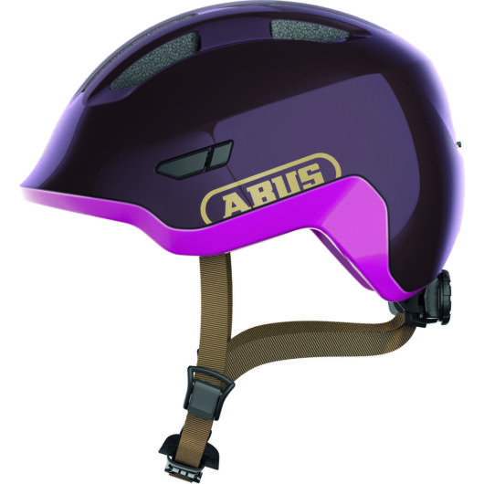 ABUS kerékpáros gyerek sisak Smiley 3.0 ACE LED, In-Mold, royal purple, S (45-50 cm)