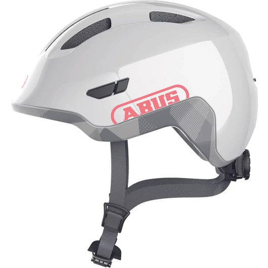 ABUS kerékpáros gyerek sisak Smiley 3.0 ACE LED, In-Mold, shiny grey, S (45-50 cm)