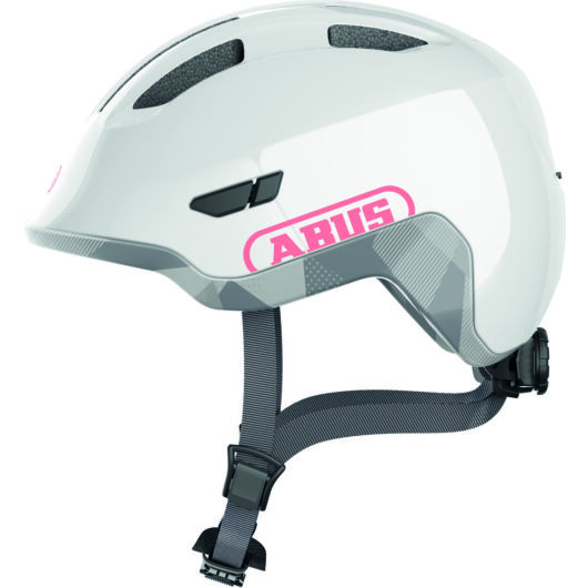 ABUS kerékpáros gyerek sisak Smiley 3.0 ACE LED, In-Mold, shiny grey, S (45-50 cm)