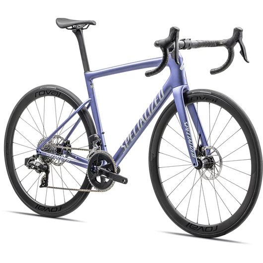 Specialized TARMAC SL8 Expert Szín: Satin Powder Indigo Tint Over Silver Dust Méret: 58