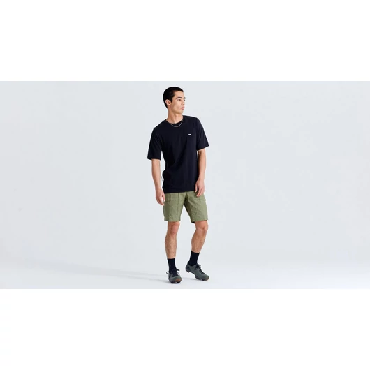Specialized/Fjällräven Férfi Pamut Rövid ujjú póló zsebbel Szín: Fekete Méret: XS
