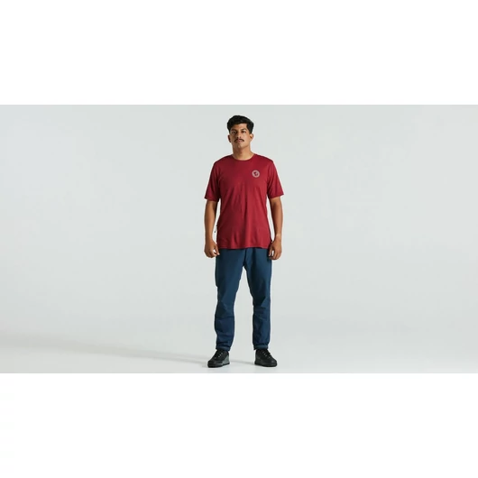 Specialized / Fjällräven WOOL T-SHIRT M - Férfi Póló  Szín: Gránátalma Piros Méret: XL