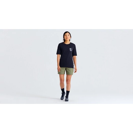 Specialized/Fjällräven Női Pamut Rövid ujjú póló zsebbel Szín: Fekete Méret: M