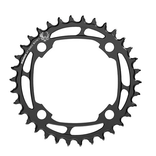SRAM CHR TURBO, 34T, EAGLE 12-SPD, 104BCD, 1X RING, STEEL, W/ CHAINRING BOLTS, SRAM (00.6218.011.006)
