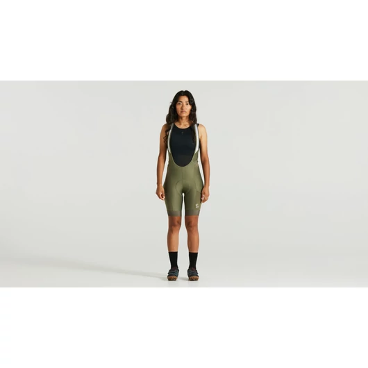 Specialized / Fjällräven Adventure Bib Short W SWAT - Női rövidnadrág SWAT tárolóval Szín: Zöld Méret: M