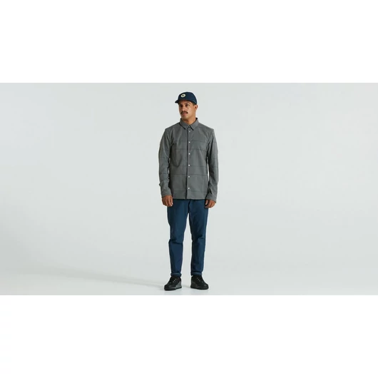 Specialized/Fjällräven Rider's Flannel Ing Férfi Szín: Grey Flag Window Méret: M