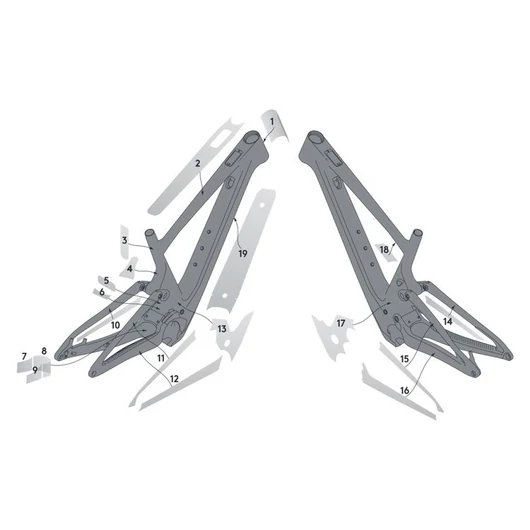 SYNCROS Lumen eRide Frame Protection Kit/ vázfólia Szín: Clear Matt