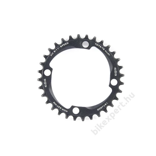 A2Z Narrow Wide 4 Furatos Szimmetrikus 104 BCD Fekete Alu 34t Lánctányér
