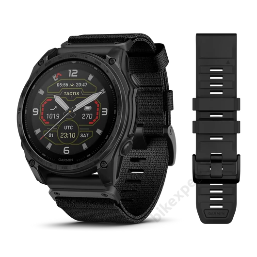 GARMIN TACTIX 8 Solar Sapphire Titanium Fekete Karóra