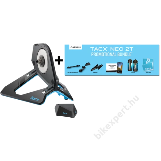 Tacx NEO 2T Smart Promotional Bundle (Ajándék: Motion Plate, HRM-Dual, 6 havi Tacx előfizetés, 2 kulacs, törölköző)