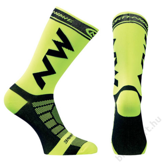 NORTHWAVE Extreme Light Pro zokni fluo sárga/fekete S-es méret