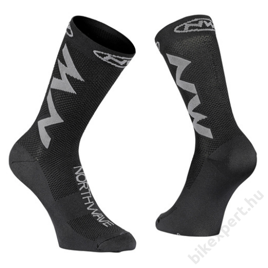 NORTHWAVE Extreme Air zokni szürke/fekete S-es méret