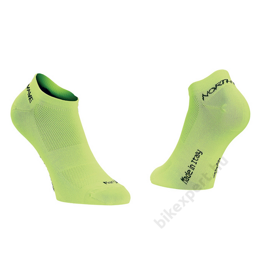 NORTHWAVE GHOST 2 zokni fluo lime L-es méret