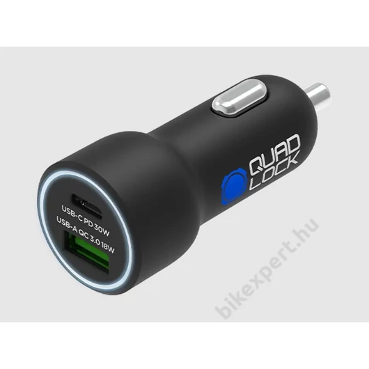 QUAD LOCK 48W Dual Autós Töltő Dual USB-A / USB-c