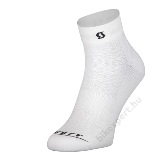 SCOTT Performance Quarter Socks White/Black Zokni Méret: 39-41