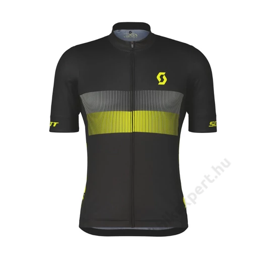 SCOTT RC Team 10 Short-Sleeve Men's Shirt Black/Sulphur Yellow Mez Méret: XL