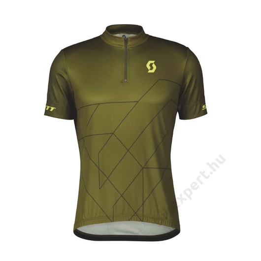 SCOTT RC Team 20 Short-Sleeve Men's Shirt Fir Green/Bitter Yellow Mez Méret: XXL