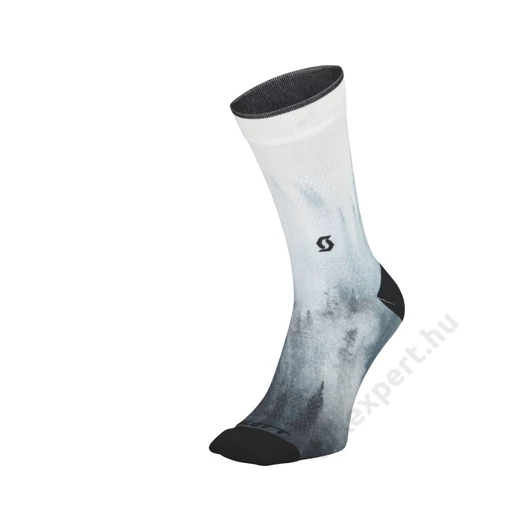 SCOTT Trail Tree Crew Sock Black/White Méret: M (39-41)