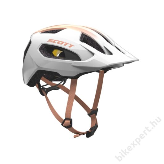 SCOTT Supra Plus (CE) Helmet MIPS Sisak Gyöngyház Fehér/Rózsabézs Méret: S/M