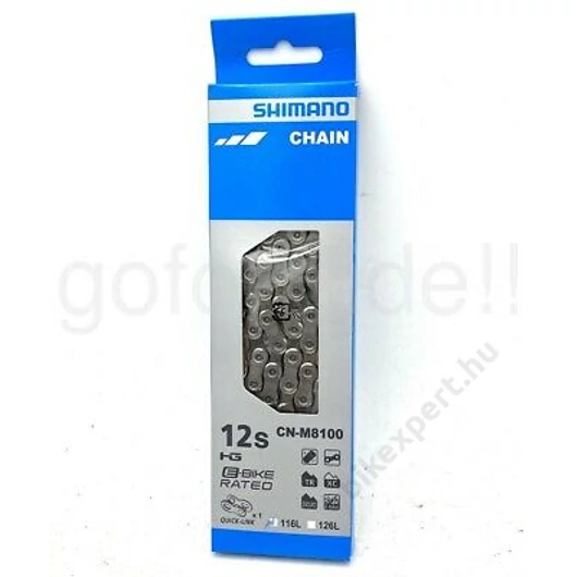 SHIMANO LÁNC CN-M8100 12sebességes Lánc 116 Szemes Quick-Link