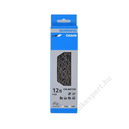 SHIMANO LÁNC CN-M8100 12s 126 SZEM QUICK-LINK XT