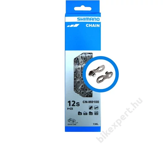 SHIMANO LÁNC CN-M8100 12s 138 SZEM QUICK-LINK XT