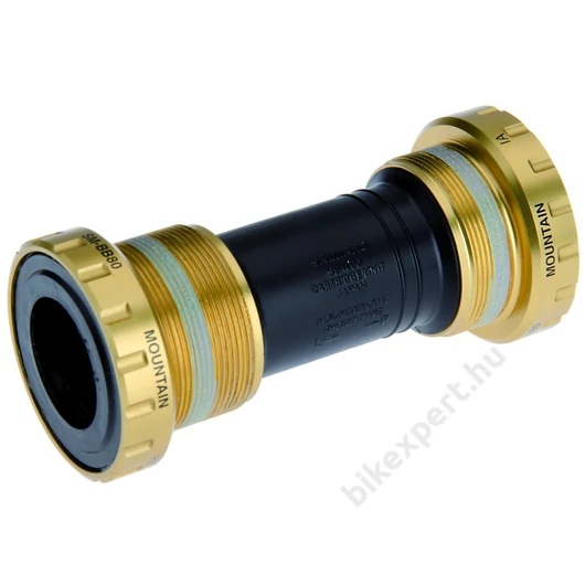 SHIMANO Monoblok SMBB80 68/73mm Menetes Középcsapágy Integrált Tengelyes Hajtóművekhez Arany