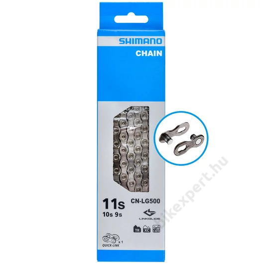 SHIMANO LÁNC CN-LG500 Lánc 10/11 sebesség 116 szem Quck-Link E-Bike Kompatibilis