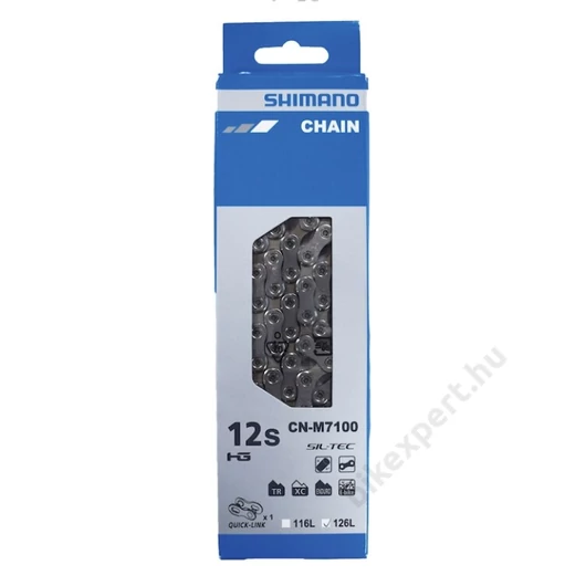 SHIMANO LÁNC CN-M7100 SLX 138 Szemes HG 12-sebességes Patentszemmel