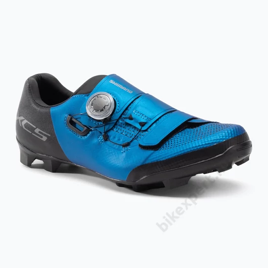 SHIMANO XC502 MTB SPD Cipő Kék Szélesített Méret: 45