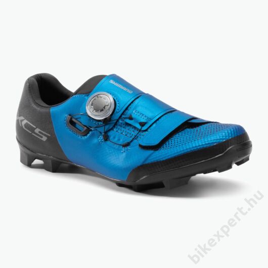 SHIMANO XC502 MTB SPD Cipő Kék Szélesített Méret: 45
