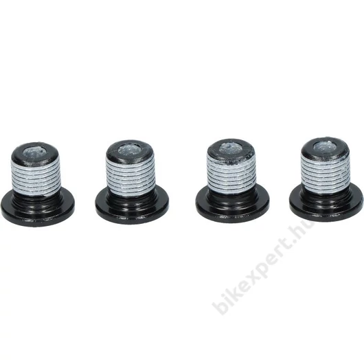 SHIMANO Csavar Lánctányérhoz M8x9mm 4db/csomag Fekete Alu