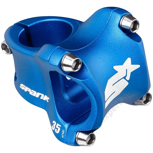SPANK SPIKE RACE 2 STEM - 35MM, 31.8 CLAMP, +/-0, 1 1/8", ALUMINUM, BLUE