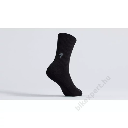Specialized Merino Midweight Magasszárú Zokni Szín: Black Méret: M