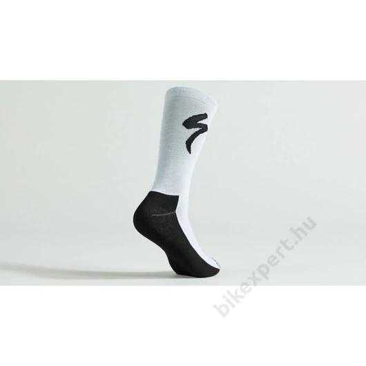Specialized PrimaLoft® Lightweight Tall Logo Socks Dove Grey Galambszürke Zokni L