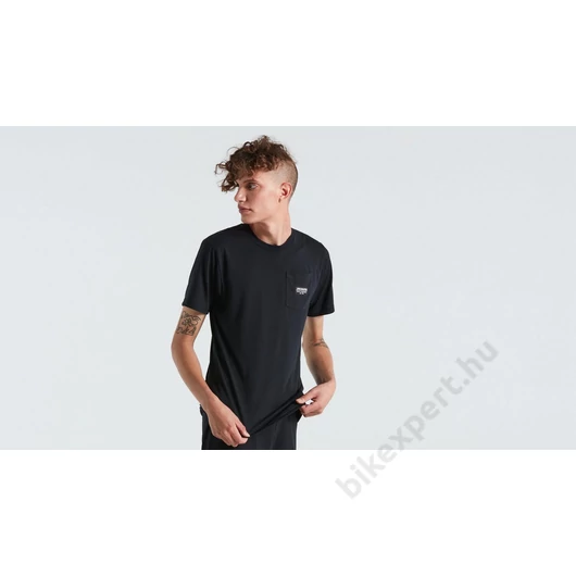 Specialized Zsebes Rövidujjú Póló Férfi Méret: M Szín: Fekete