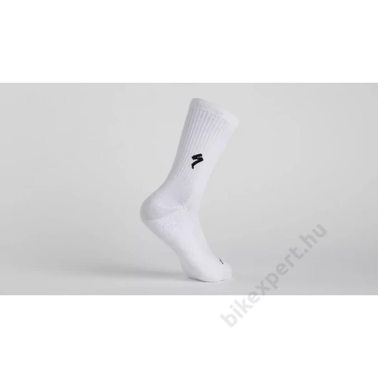 Specialized Cotton Hosszú Zokni, Méret: M, Szín: White