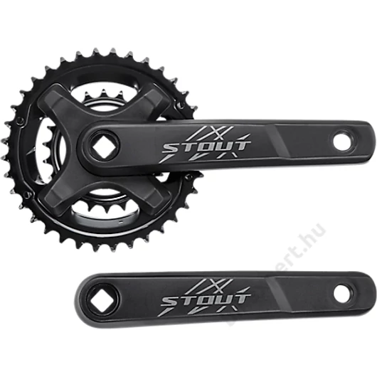 SPECIALIZED Stout 170mm 36/22t Hajtómű Négyszögtengelyes 9 sebességes Rendszerhez Fekete