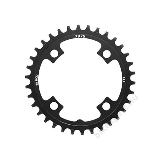 SUNRACE CRMX Narrow Wide 4 Furatos Szimmetrikus 96BCD Fekete 34t Alu Lánctányér
