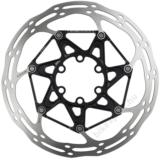 SRAM Féktárcsa Centerline 2P 6 Csavaros 180mm Fekete Rounded