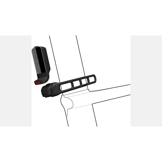 Specialized Stix Aero Strap Mount- Aero lámpatartó adapter, hátsó Szín: Fekete