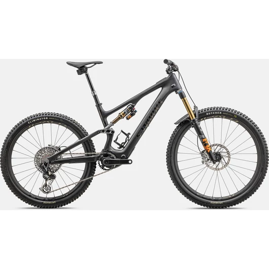 Specialized S-Works Turbo Levo SL Carbon Szín: Satin Carbon / Brushed Black Chrome Foil / Silver Dust Méret: S1