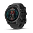 Kép 1/3 - Garmin fenix E 47mm AMOLED, sötétszürke acél, fekete szilikon szíjjal (ED)
